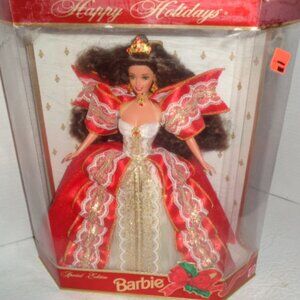 Limited Edition Barbie, Happy Holidays 1997, Twelve Inch Doll, Sealed